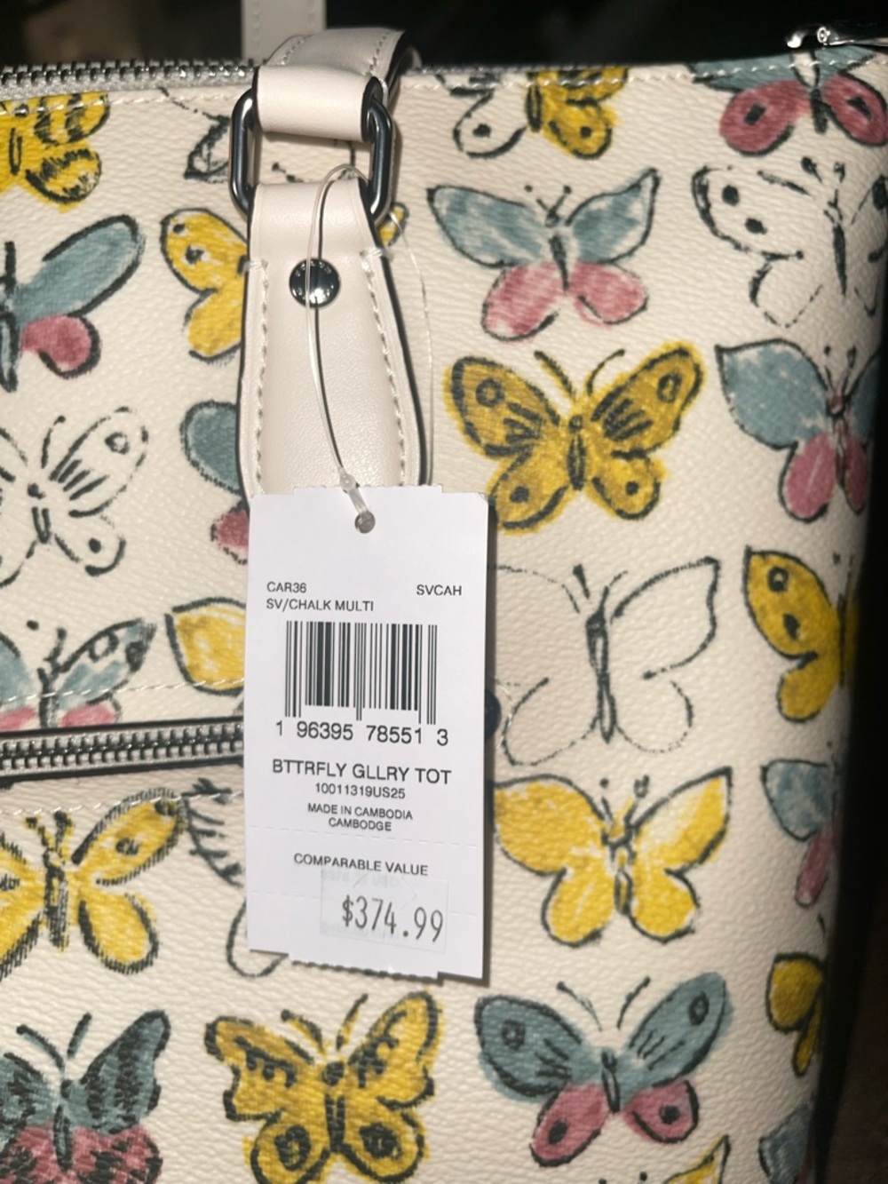 Coach Coach Gallery Tote With Butterflies Print Set - Picture 4 of 7